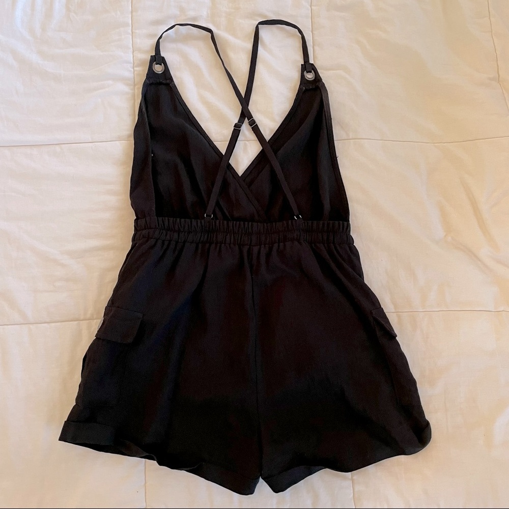 Evenuel Black Backless Romper - image 3